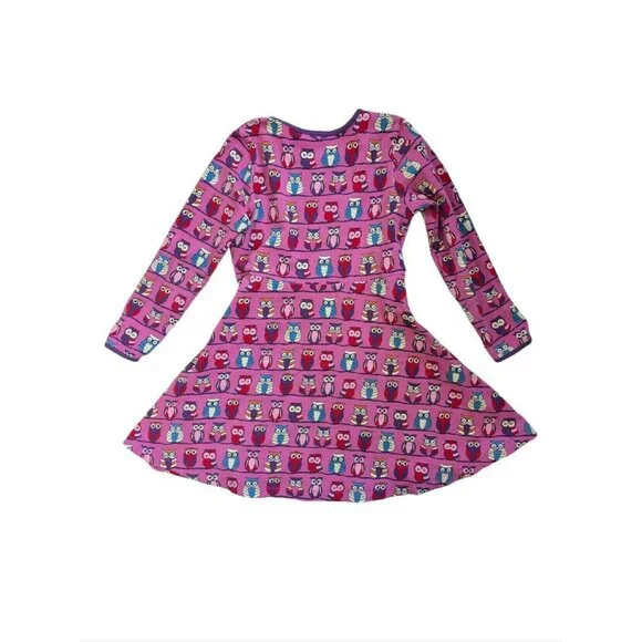 Villervalla Owl Twirl Dress And Leggings (116/6y) - Picture 3 of 8